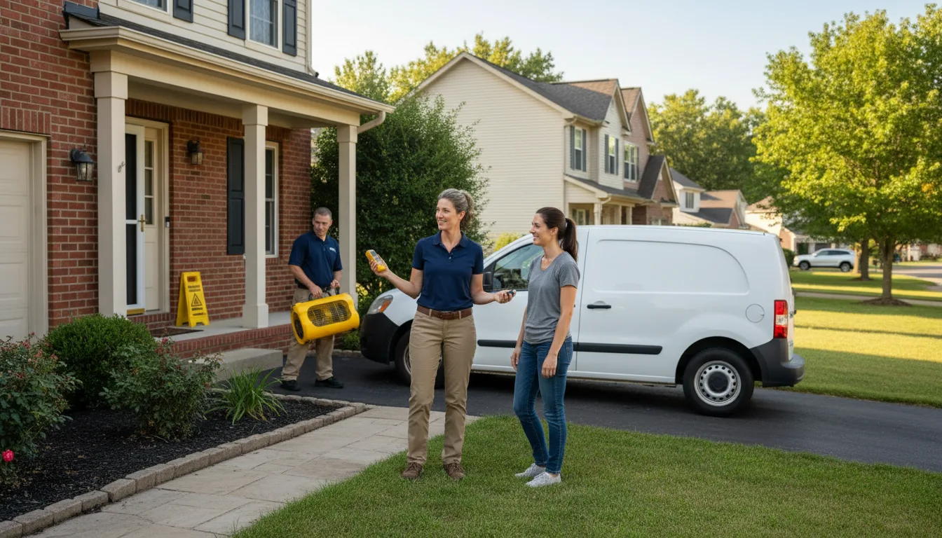 Residential water damage restoration in Paradise, MT